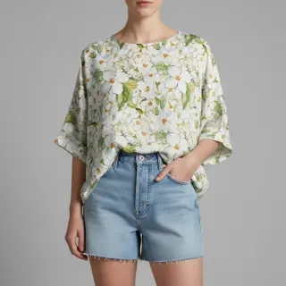 Viscose RADIANCE Francesca flowers digital print