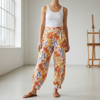 Viscose RADIANCE Old flowers digital print