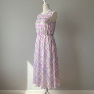 Viscose RADIANCE Check purple digital print