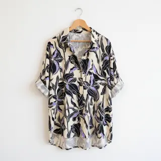 Viscose ROSELLA STRETCH Flowers