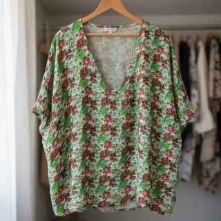 Viscose RAYON POPLIN Knitted design E digital print