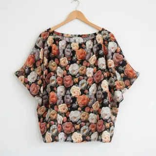 Viscose RAYON POPLIN Knitted design F digital print