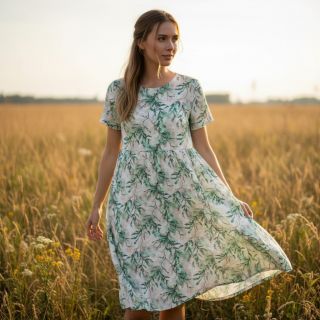 Viscose RAYON POPLIN Bright flowers design D digital print