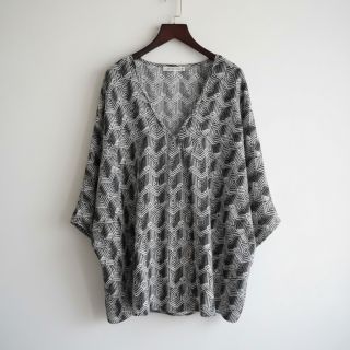 Jersey VISCOSE Structure grey digital print