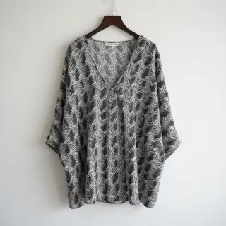 Jersey VISCOSE Structure grey digital print