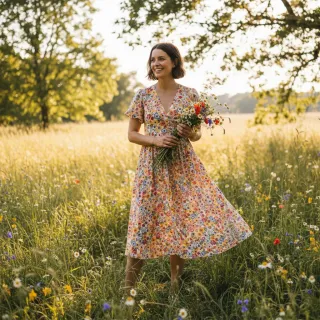 Viscose Idylle peche