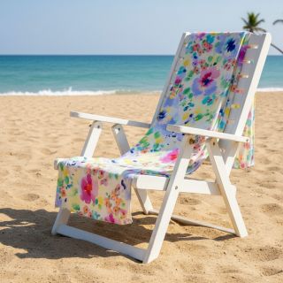 Viscose STRETCH Watercolour flowers design B digital print