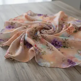 Viscose LUREX Romantica peach