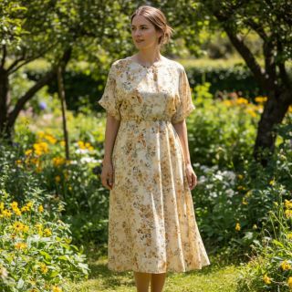 Viscose LUREX Fine leaves yellow