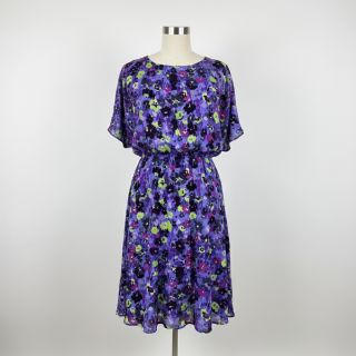 Viscose LUREX Dark night flowers digital print