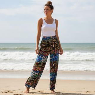 Viscose Dimulti blue digital print