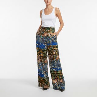 Viscose Dimulti dark blue digital print