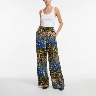 Viscose Dimulti dark blue digital print