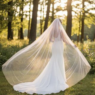 Tulle netting ROYAL MULTI FOIL rose