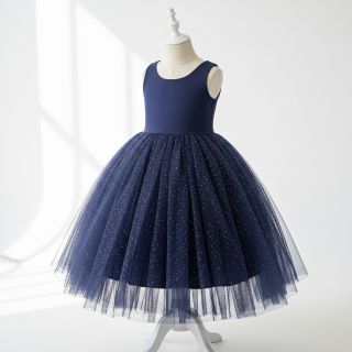 Tulle netting ROYAL MULTI FOIL navy