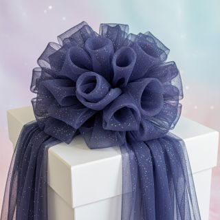 Tulle netting ROYAL MULTI FOIL navy