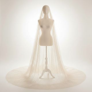 Tulle netting SPOT light salmon