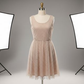 Tulle netting SPOT light salmon