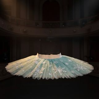 Tulle netting Crystal old green