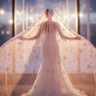 Tulle netting Crystal pink