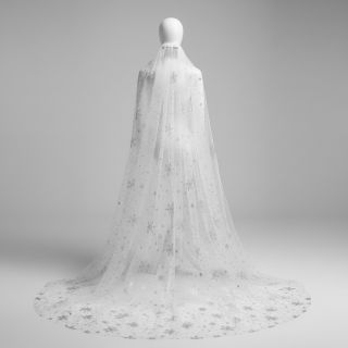 Tulle netting Crystal white