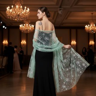 Tulle netting Crystal mint