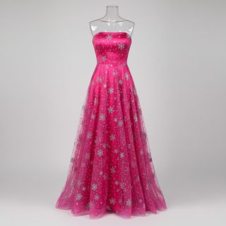 Tulle netting Crystal fuchsia