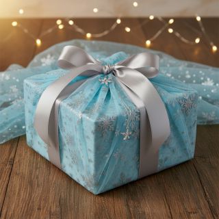 Tulle netting Crystal aqua