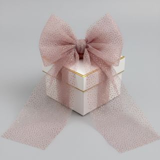 Tulle netting ROYAL SPARKLE old blush gold