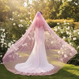 Tulle netting Rainbow glitter design B