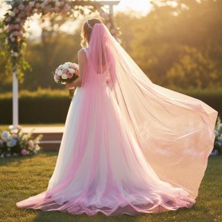 Tulle netting Rainbow design B