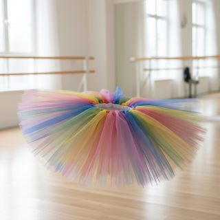 Tulle netting Rainbow design C