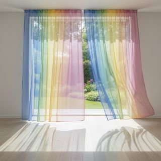 Tulle netting Rainbow design C