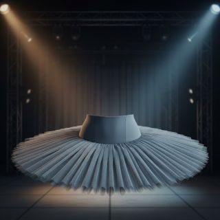 Tulle netting old blue 160 cm