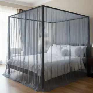 Tulle netting old blue 160 cm