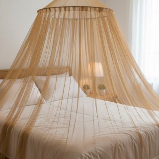 Tulle netting dark camel 160 cm