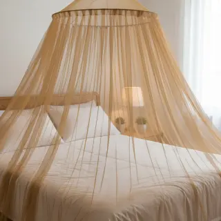 Tulle netting dark camel 160 cm