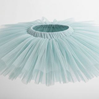 Tulle netting ROYAL SPARKLE light blue gold