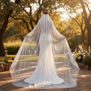 Tulle netting ROYAL SPARKLE grey silver