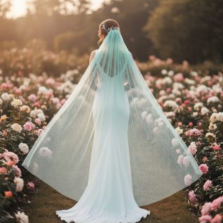 Tulle netting DOT light mint