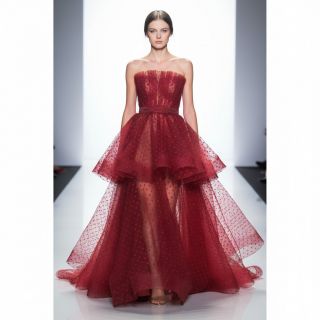 Tulle netting SPOT bordeaux