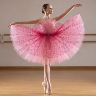 Tulle netting SPOT dark fuchsia