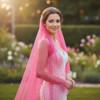 Tulle netting SPOT fuchsia