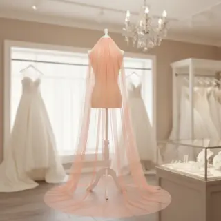 Tulle netting apricot 160 cm