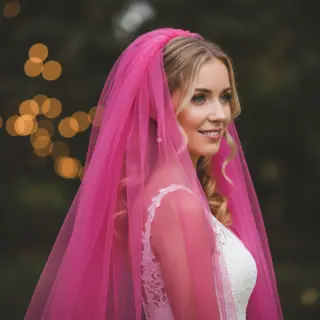 Tulle netting fuchsia 160 cm