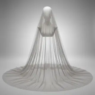Tulle netting grey 160 cm