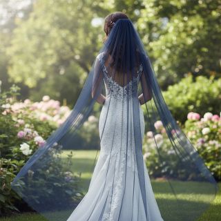 Tulle netting navy 160 cm