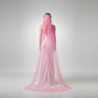 Tulle netting pink 160 cm