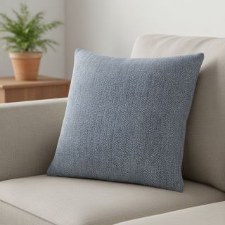 Linen cotton Fishbone navy