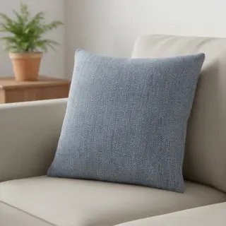 Linen cotton Fishbone navy